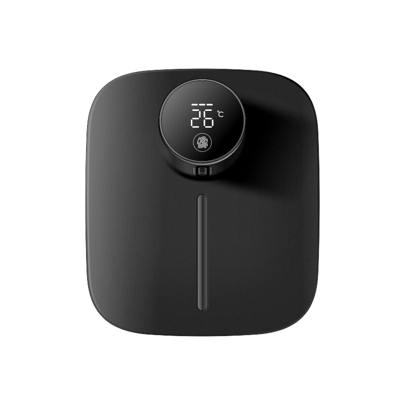 Smart Automatische Zeepdispenser Schuim Temperatuur Display 2 In 1 Usb Oplaadbare Liuqid Zeep Machine Badkamer Dispensers Voor Zeep: Foam Black 320ML