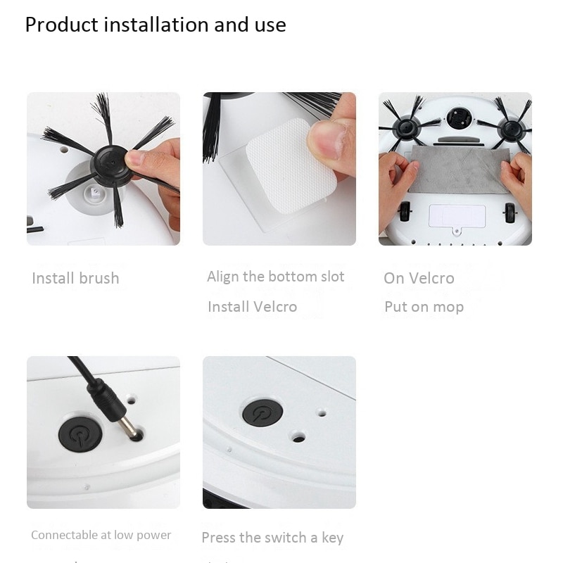 4IN1 UV Disinfection Smart Robot Vacuum Cleaner Dust Floor Sweeper Machine Home