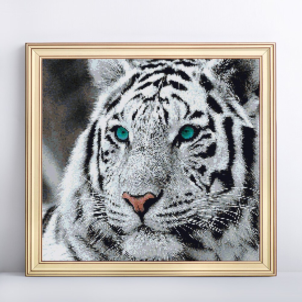 Evershine Diy Diamant Borduurwerk Tijger Kruissteek Volledige Vierkante Diamanten Schilderij Dier Foto 'S Van Steentjes Home Decoratie