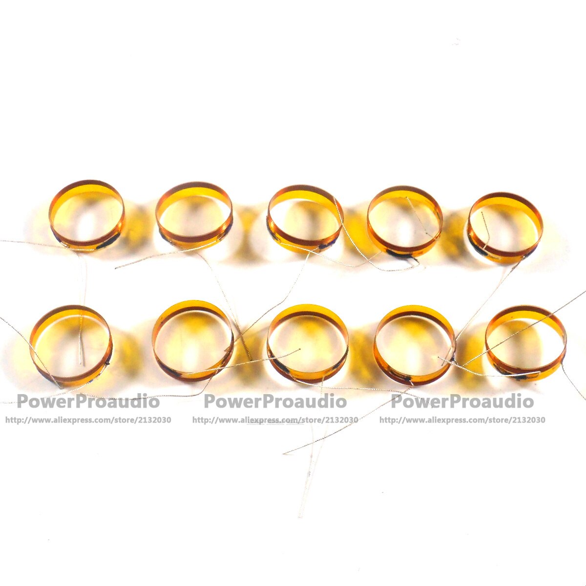 10pcs 19mm (19.43mm) diaphragm dome KAPTON Tweeters voice coil 4Ohm lead wire same Direction