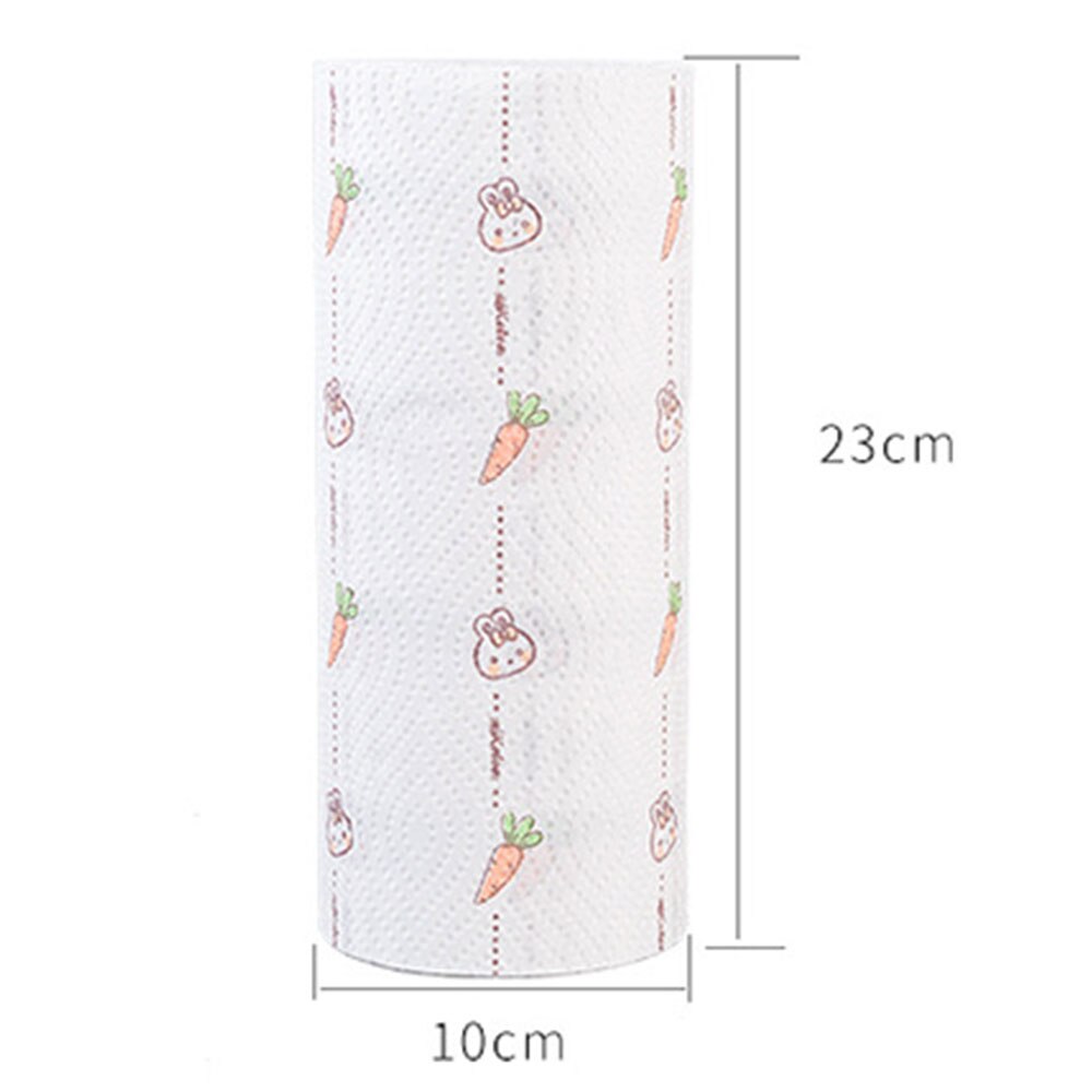 1 Roll Reusable Cleaning Cloth Kitchen Paper Dishcloth Cleaning Towel High Water Absorbency Wiping Scouring Pad