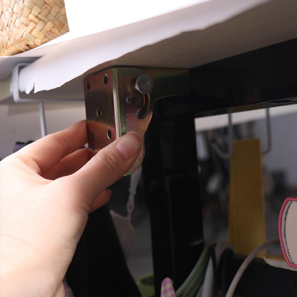 Table Connector Folding Table Leg Bracket Foldable Smooth Surface Folding Table Legs Hinges Metal 90 Degree Furniture