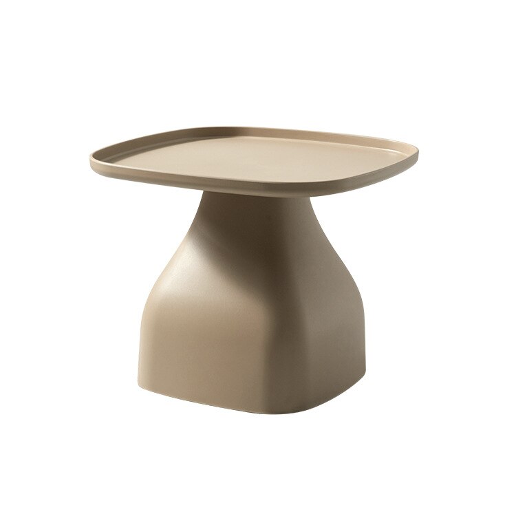 Nordic Square Coffee Table Simple Net Red Personality Bedroom Tea Table Living Room Side Table Outdoor Balcony Table: Warm grey