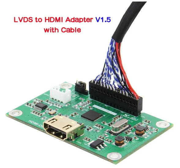 Carte pilote LVDS/convertisseur adaptateur LVDS vers HDMI, prend en charge la résolution 1080P: Paquet 1