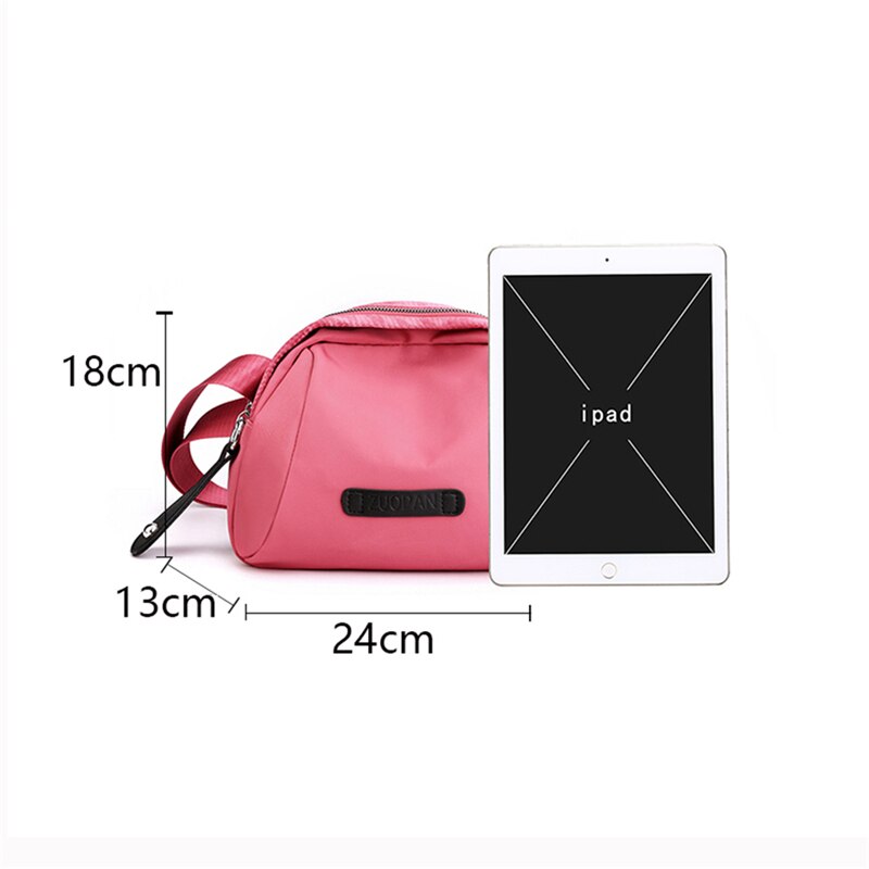 Casual Schoudertassen Vrouwen Effen Kleur Portemonnee En Handtassen Kleine Messenger Bag Nylon Crossbody Tassen Voor Vrouwen