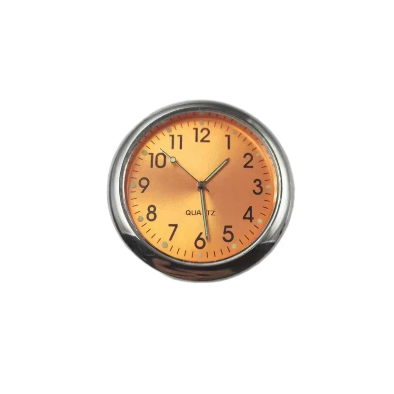 Mini Car Klok 40Mm Lichtgevende Lichtgevende Klok Auto Digitaal Elektronisch Horloge Quartz Klokken Auto Interieur Accessoires: Blauw