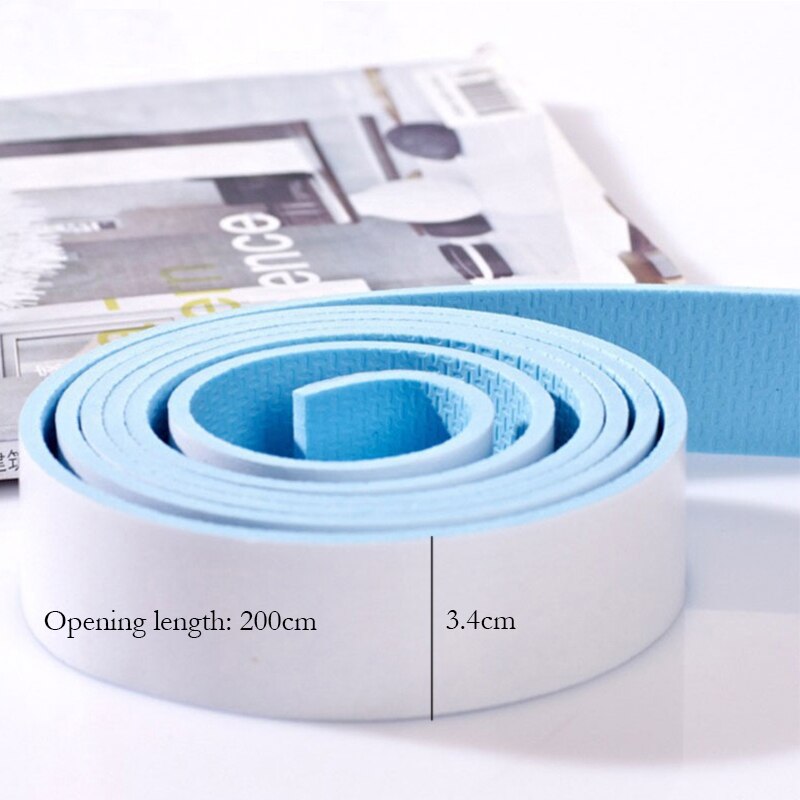 2M Lengte Platte Meubels Bluetable Guard Strip Kinderen Bescherming Baby Veiligheid Producten Glas Rand Meubels Hoek Bescherming