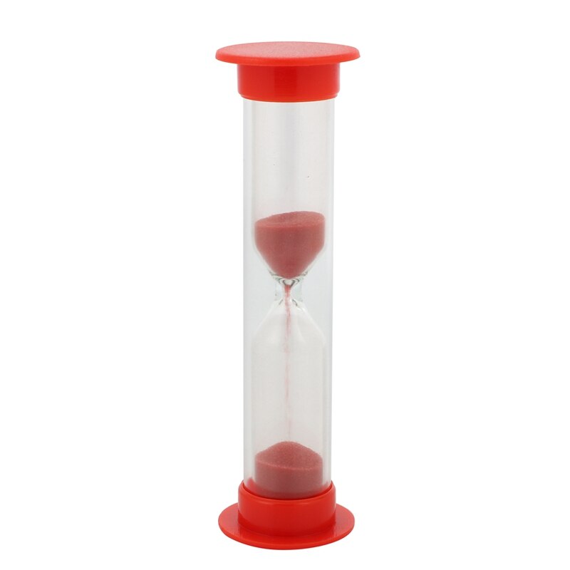 1 Minute Cute Plastic Sand Timer Red
