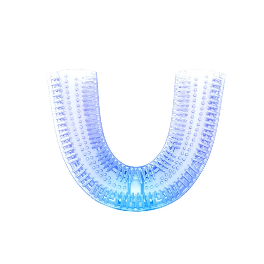 360 Graden Sonic Automatische Elektrische Tandenborstel Usb Oplaadbare Ultra Sonic Silicium Elektrische Tandenborstel 4 Modi Timer Blauw Licht: Braces