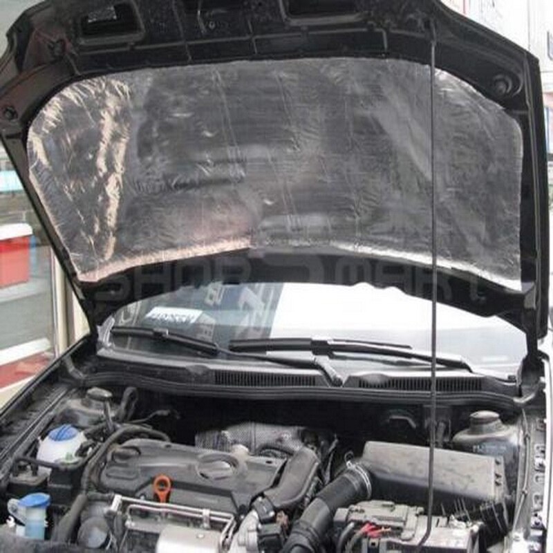 Almohadilla aislante de calor para el capó del coche, aislamiento térmico insonorizado para motor, 140x100cm