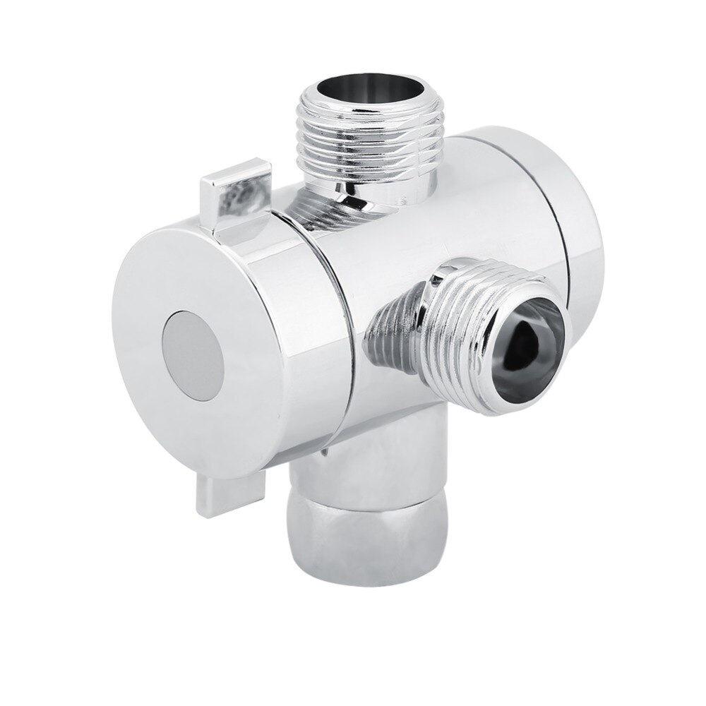 Pomme de douche en ABS 3 voies | Robinet de dérivation, adaptateur de connecteur, composants de douche universels réglables Valve de dérivation