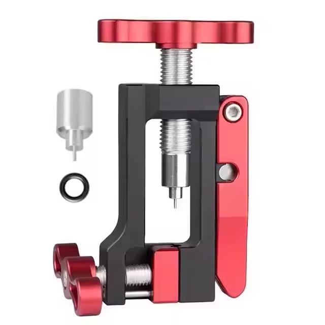 2 in 1 MTB Road Bicycle Hydraulic Hose Cutters Needle Insert Tool Driver Disc Brake Hose Cable Cutter Tools For BH59/BH63/H90: black