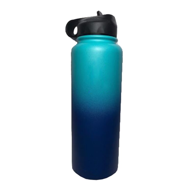 Neue Glaskolben Isolierte Edelstahl Wasser Flasche Breiten Mund Becher Reise Becher Kaffee Kühler mit Stroh Deckel 32/40 unzen vakuum fask: 40oz / mischen 2