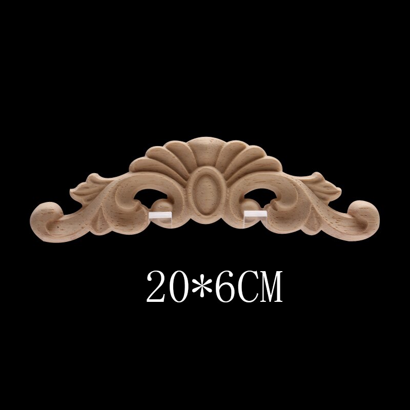 Europese Decal Houtsnijwerk Massief Houten Deur Hart Bloem Home Decoratie Retail En Hout Mouldings Hout Applique Muren: C47-4