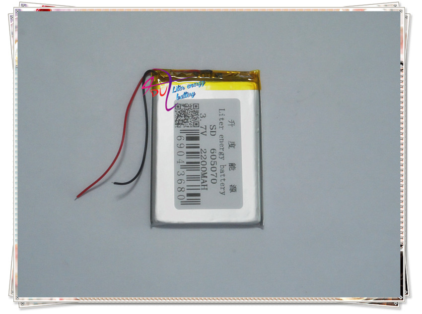 Direto da fábrica polímero 605070 2200mah 3.7v bateria de lítio