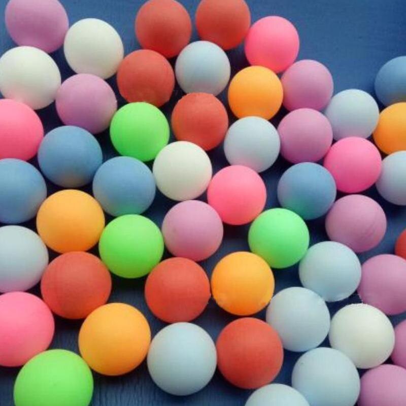 10 Pcs Color Wordless Table Tennis Seamless High Hardness Pong Durable Table Tennis