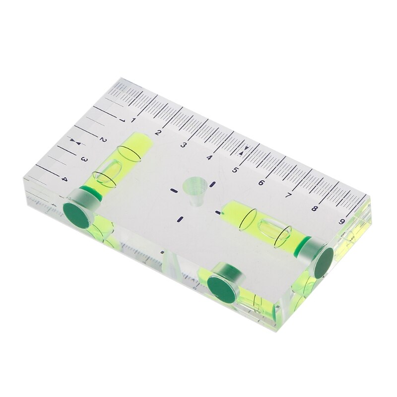 High Precision Transparent Two Direction Magnetic Level Bubble Mini Spirit Level Indicating Instrument