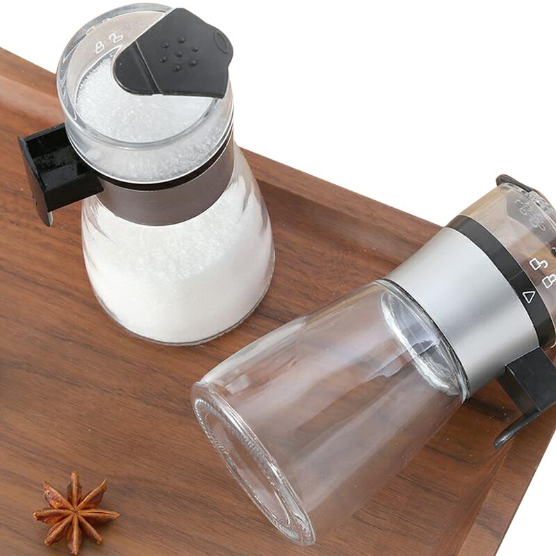 Push-type Salt Dispenser Spice Jar Shaker Seasoning Container Kitchen Gadgets