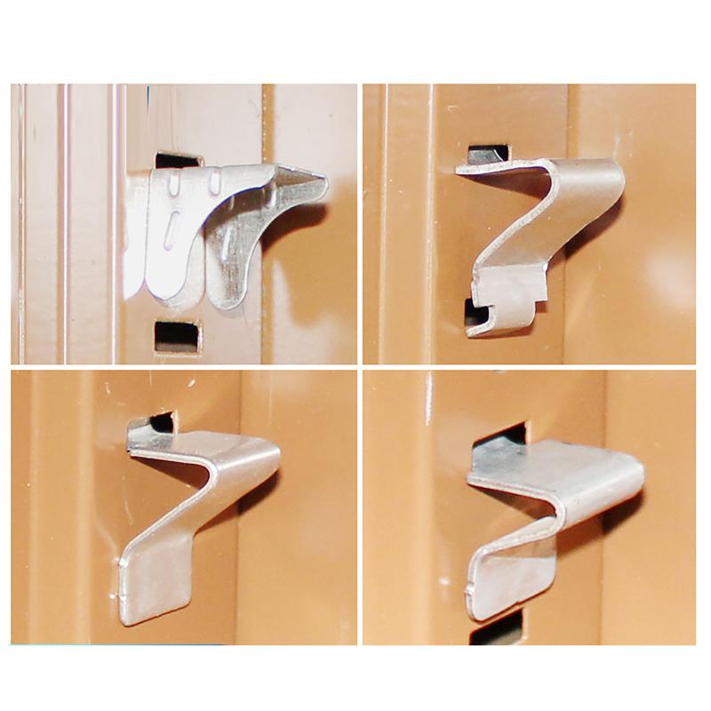 10 stuks robuuste metalen plankclips voor kasten, duurzame plankdragers voor archiefkasten, verstelbare plankclips