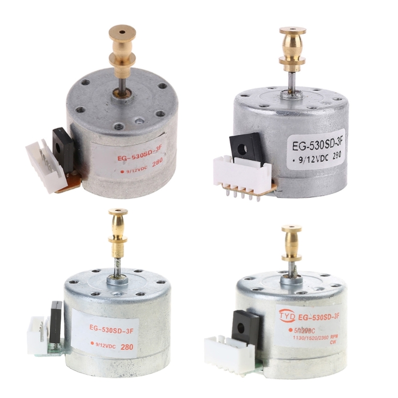 Motor para tocadiscos de Metal, de 3 velocidades EG530SD-3F, 33/45/78 RPM, para tocadiscos, DC5-12V