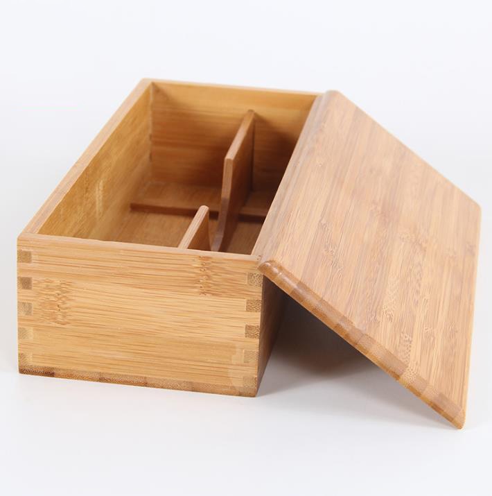 Wooden Home Storage Box Log Color Scotch Pine Rectangular Flip Solid Wood Box Handmade Craft Jewelry Case