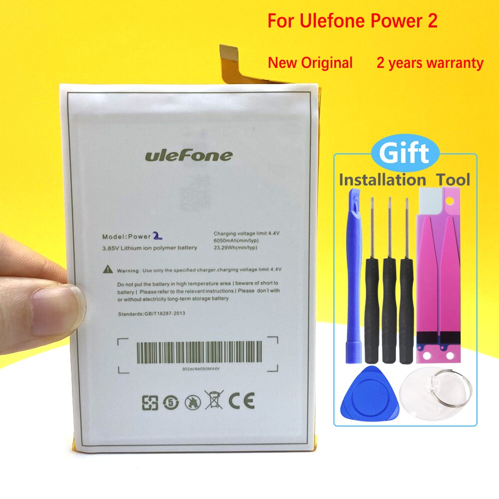 100% Original 6050mAh Battery For Ulefone Power II/ Power 2 Lastest Produce Battery+Tracking number