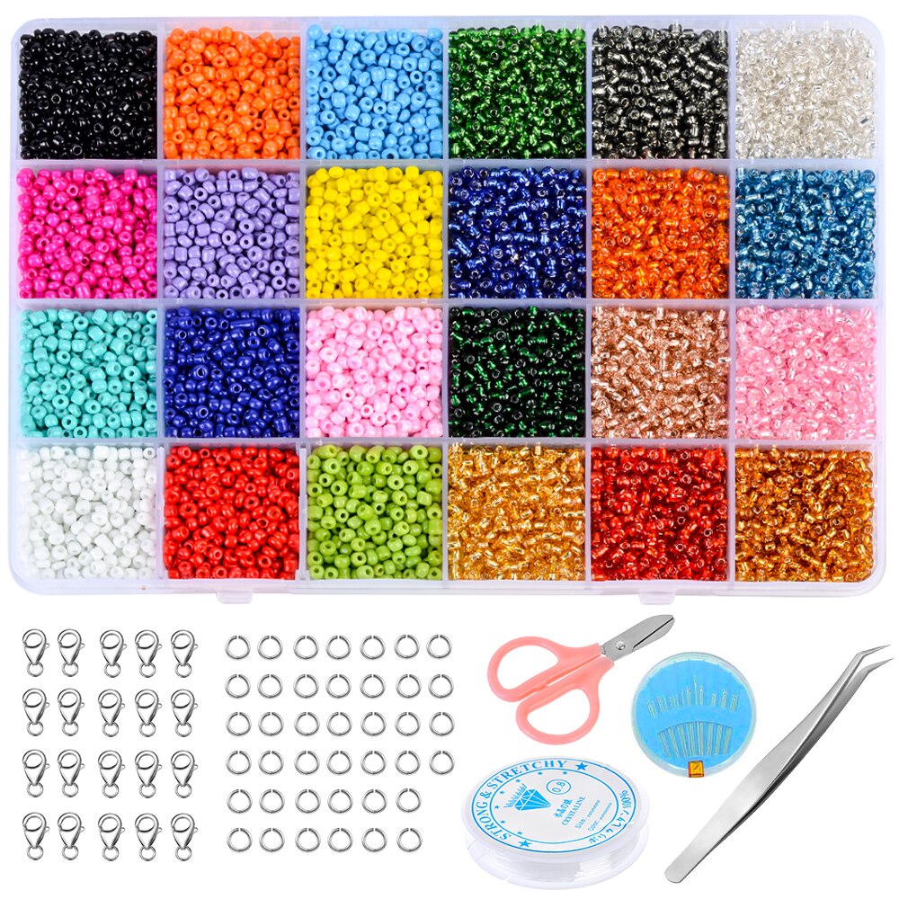 Jewelry Making Supplies Kit Accessories Jewelry Kit Jewelry Making Tools Wire Rings Earring Hook Jewelry Making Supplies: 17000pcs