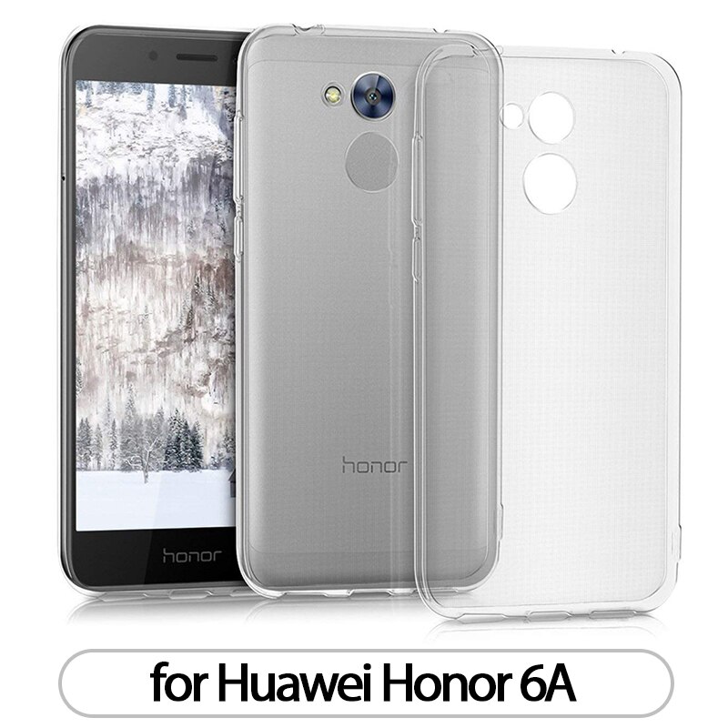 fallen Für Huawei Honor 6A 6C 6X TPU Silizium Klar Ausgestattet Stoßstange Sanft Fall für Huawei Ehre 6A Profi 6CPro transparent Zurück Abdeckung: Pro Honor 6A