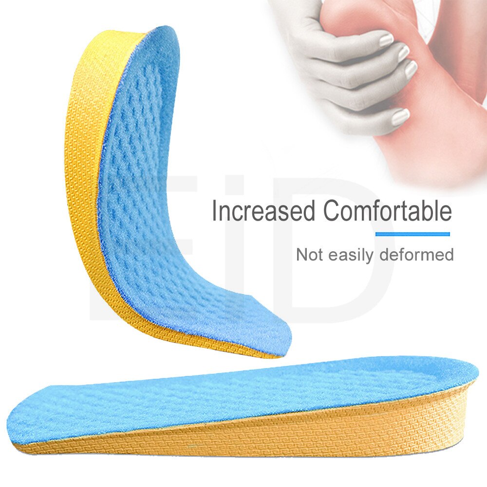 Wysokiej jakości wygodna wkładka podwyższająca dla kobiet mężczyzn EVA silikonowa wysokość podnoszenia zwiększenie wkładki robić butów wkładka pięty dla obu płci