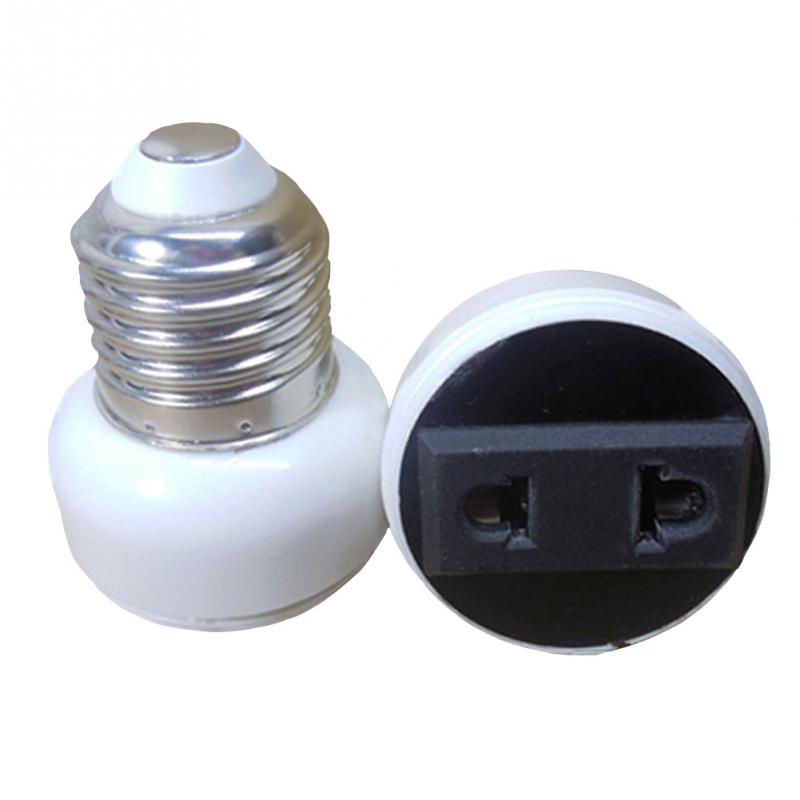 1/3Pcs Practical E27 Lamp Socket White Converter US/EU Plug Lamp Base Douille Nachtlampje Stopcontact #0304