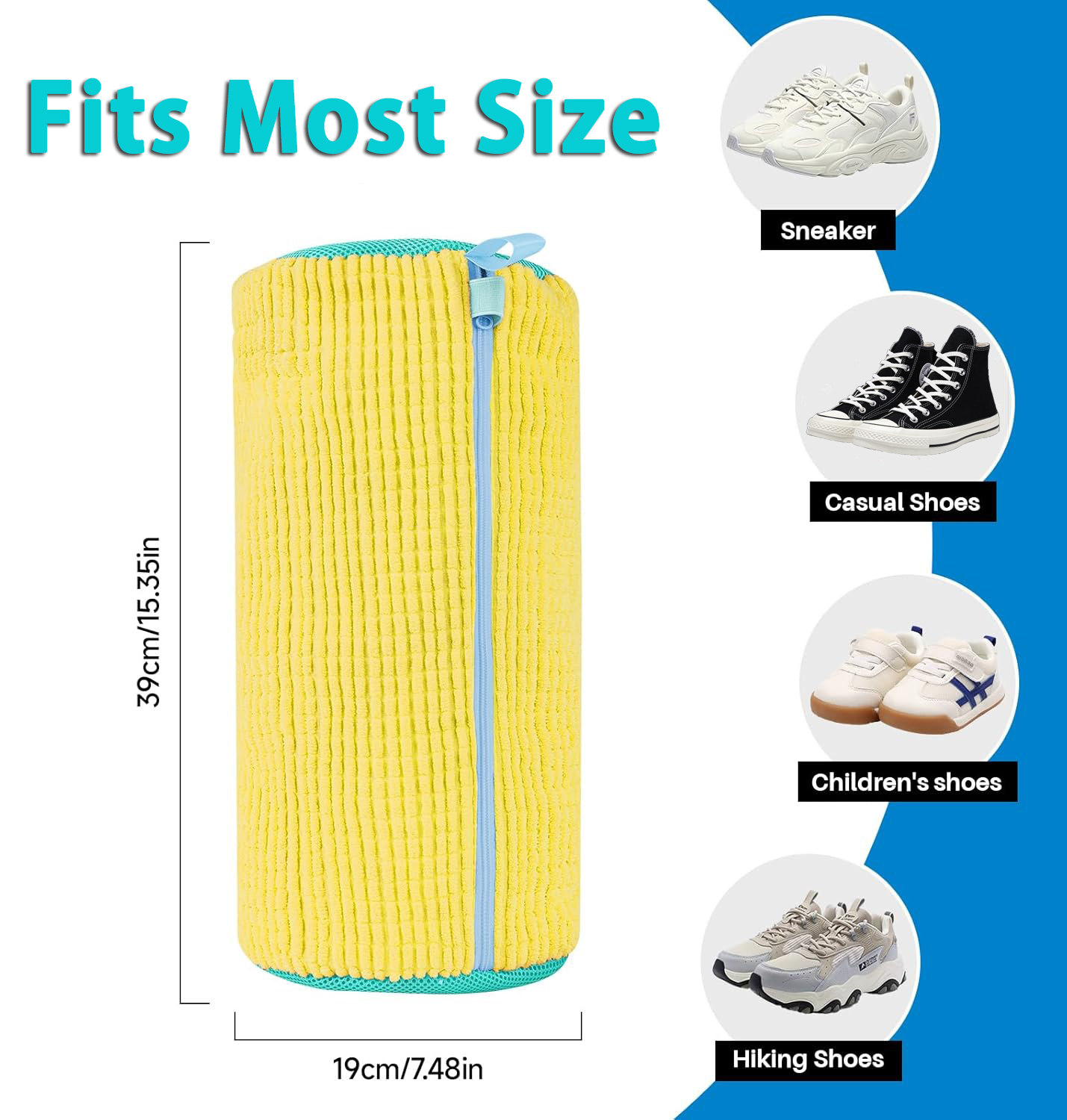 Schoenen wassen Tas Katoen Wasschoenen Beschermer Pluizige vezels Polyester Vriendelijk Anti-vervorming Schoenen Kleding Organizer