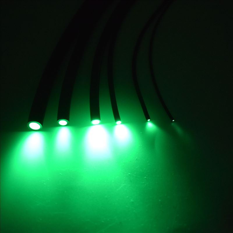 Fibre optique en plastique PMMA noire 5mX, 1mm/2mm/3mm/5mm/6mm, lueur d&#39;extrémité, câble d&#39;éclairage, décoration, diamètre intérieur,
