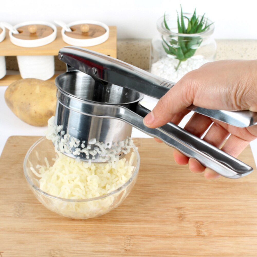 Stainless Steel Potato Masher Potato Ricer Fruit Vegetable Press Juicer Crusher Squeezer Multifunctional Kitchen Tool