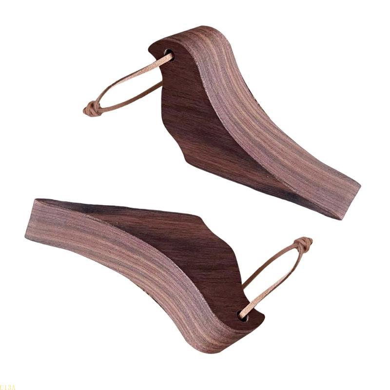 Houten deurwiggen Vogelvorm met draagkoord Kinderveiligheidsdeurstopper Eenvoudige installatie Perfect om deurbewegingen te voorkomen