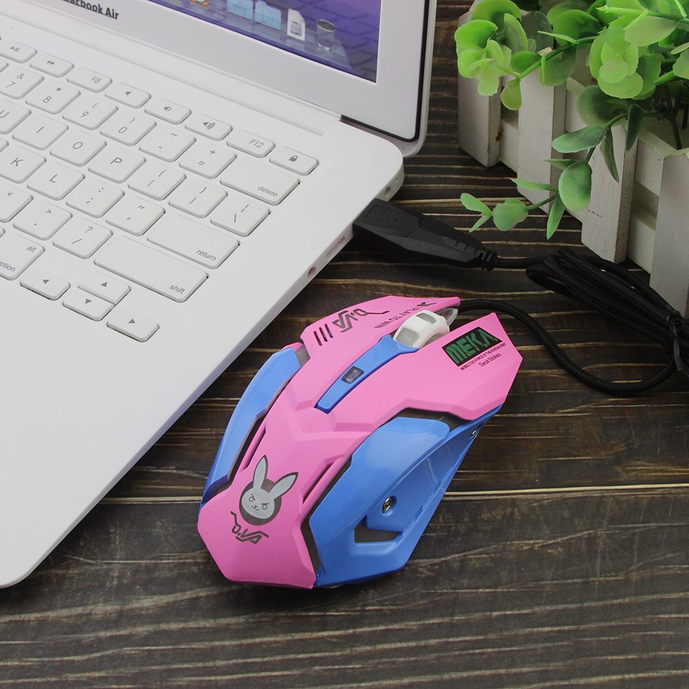 USB Optical Mouse Wired Gaming Mouse 2400DPI Computer Pink Mice For PC Laptop Ergonomic Office Wire Mice for Gamer Home Office
