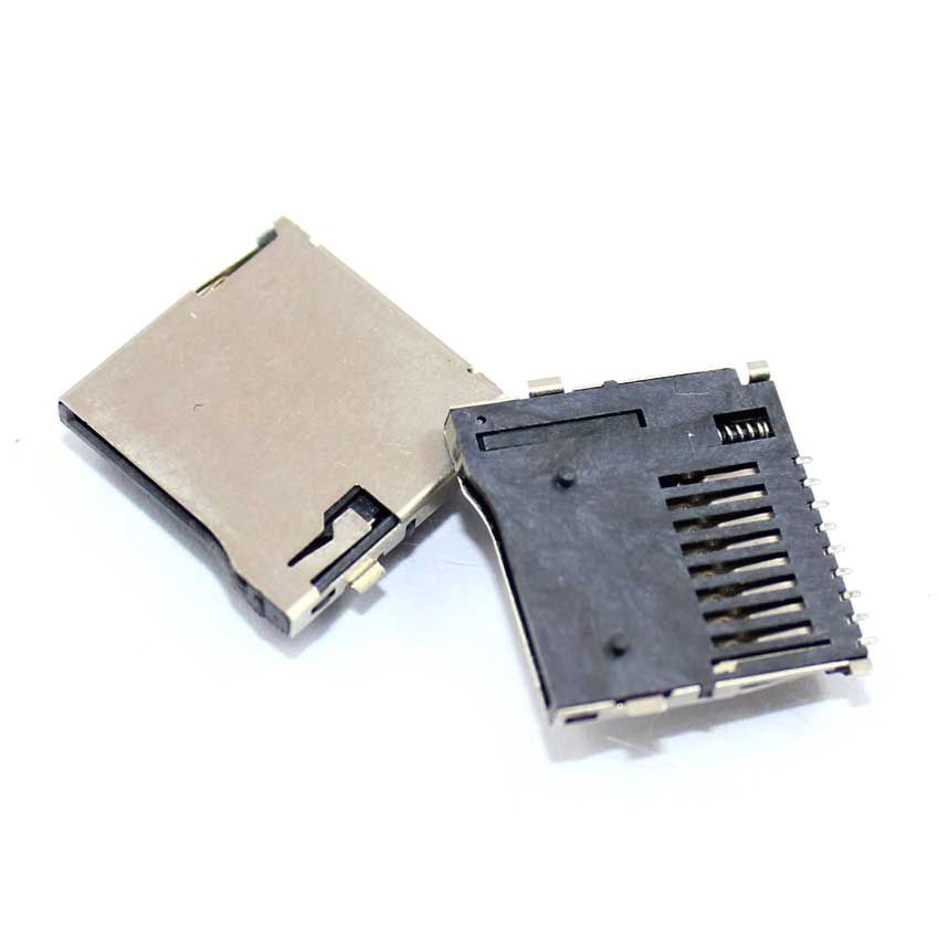 YuXi 2pcs Push-Push Type TransFlash TF Micro SD Card Socket Adapter Automatic PCB Connector