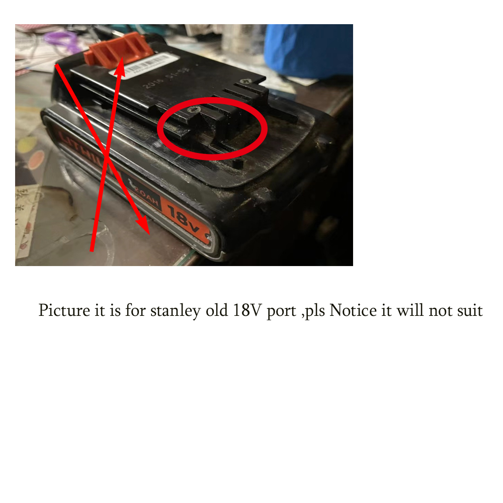 Adapter för stanley fatmax  v20 20v sb202 sb204 sb206 , konverteras för dewalt 18v/20v litiumjonverktyg (passar inte 18v gamla)