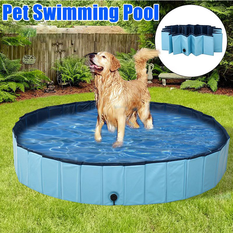 Piscina plegable para perros Bañera bañera para mascotas Piscina cubierta  plegable al aire libre para perros Gatos Piscina para niños