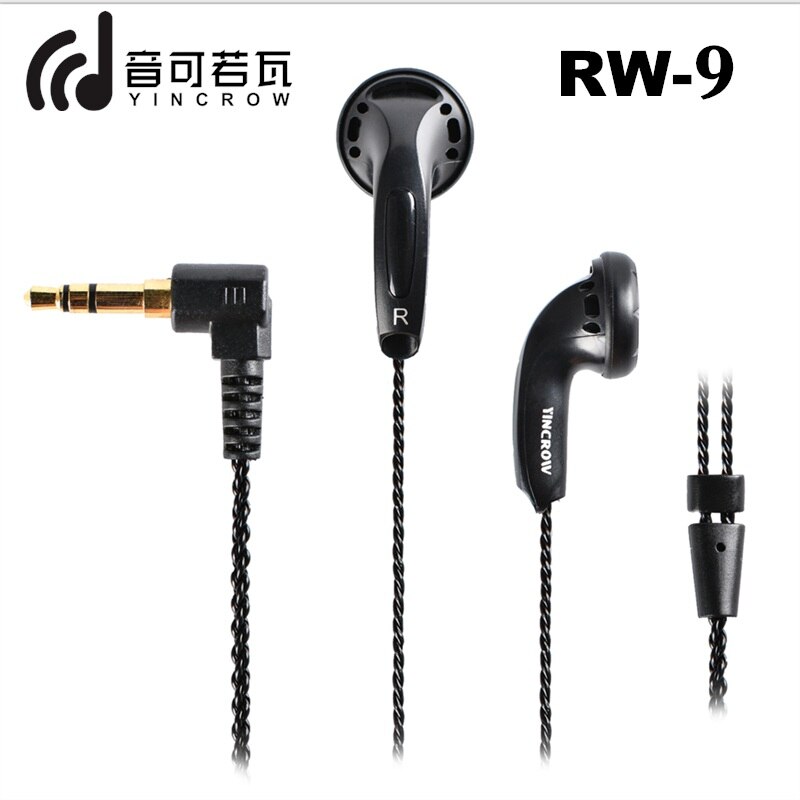 Ak Yincrow RW-9 In Ear Oortelefoon Oordopjes Platte Kop Stekker Oordopjes Metal Oortelefoon Headset MX500 Oordopjes Hifi Bass Headplug