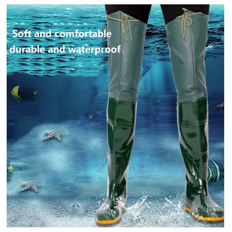 Verdikte Super Hoge Water Broek Multifunctionele Regen Laarzen Slijtvaste Vissen Steltlopers Voor Vissen Schoenen Antislip Water schoenen