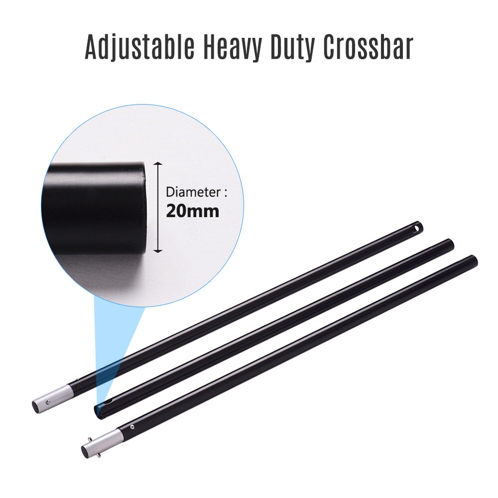 200 * 200cm/78 *78inches Aluminium Alloy Studio Background Backdrop Stand Support System Kit Heavy Duty Photo Video Crossbar Kit