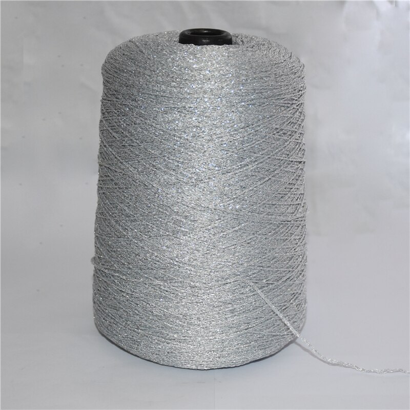 500g hæklet garn til hækling håndstrikketråd metalliseret garn nål gør-det-selv håndlavet tilbehør vævet hattetaske: 08