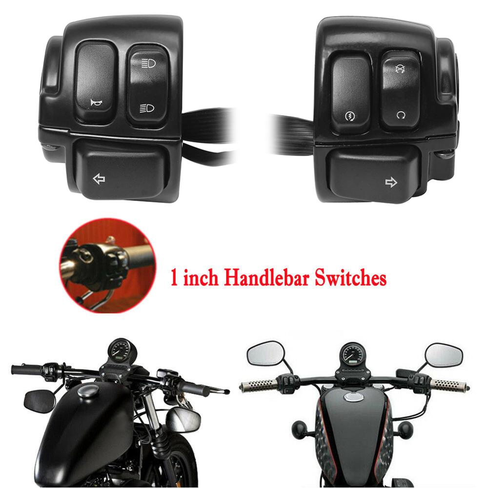 Black Motorcycle 1 "Stuur Schakelaar Behuizing Kabelboom Voor Harley XL883 Sportster 883