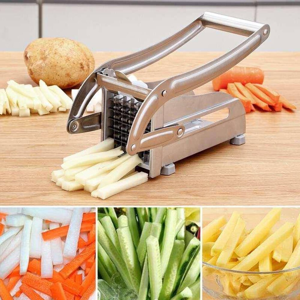 Kartoffel Schneiden Maschine Edelstahl Hause Französisch Frites Kartoffel Chips Gurke Schneidemaschine, Der Werkzeug Für Obst Gemüse