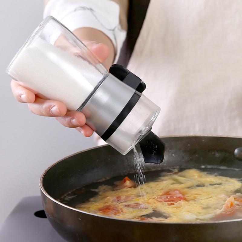 Distributeur de sel à pression, bouteille de poivre, contrôleur de sel, pot à épices de cuisine, distributeur de sucre et de sel, récipient à épices, outil de cuisine