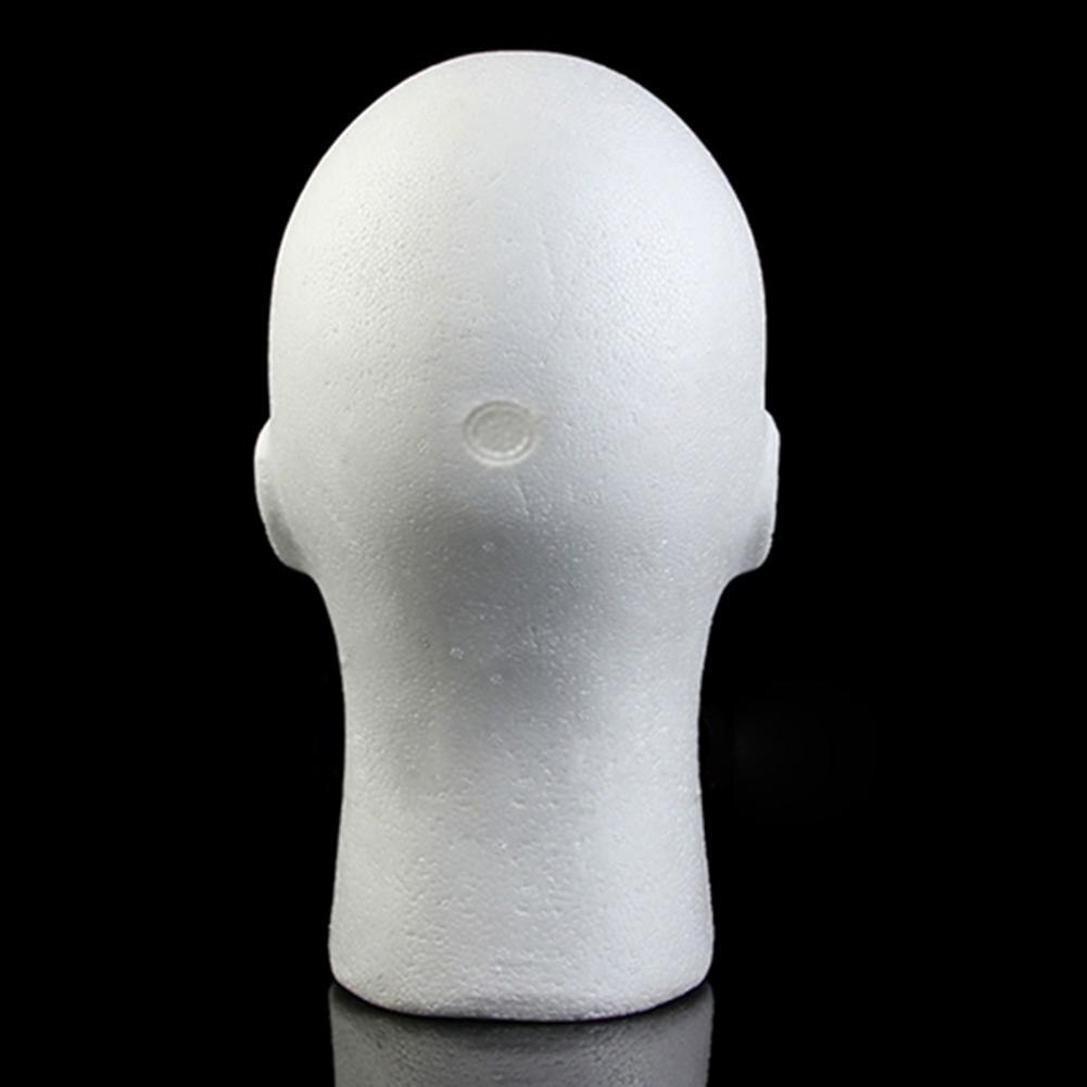 Modelo de cabeza de hombre, espuma duradera de poliestireno resistente, ligera, soporte para pelucas para exposición
