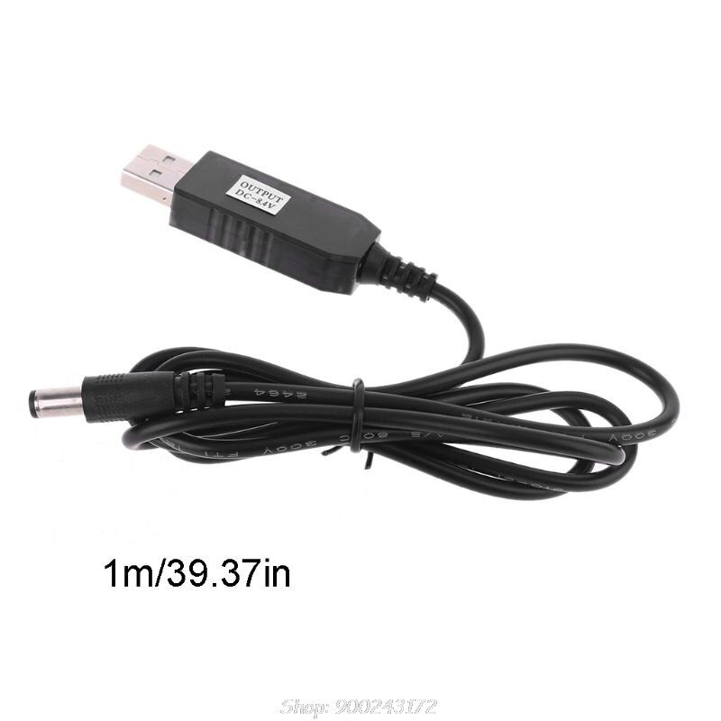 USB 5V to 4.2V 8.4V 12.6V DC 5.5x2.1mm Charge Line Converter Power Charging Cable for 18650 Lithium Battery Pack S24 20