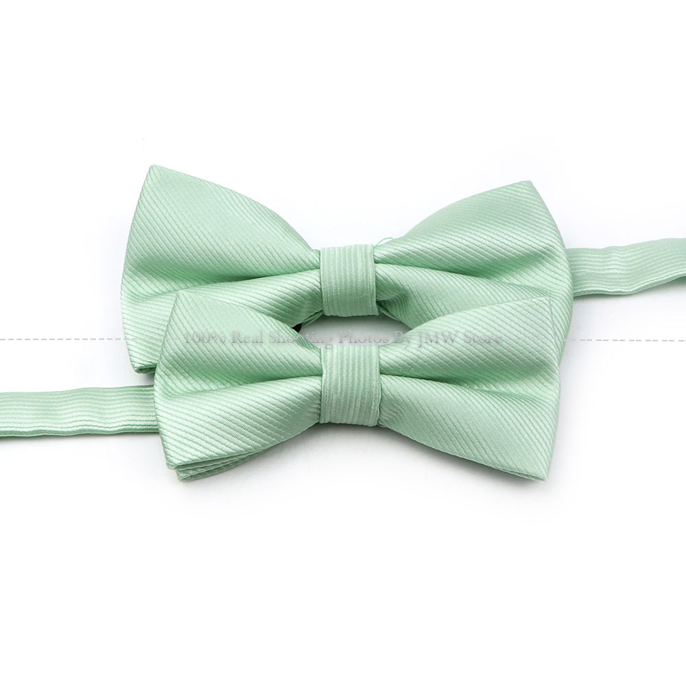 Salbeigrün Krawatte einstellen Polyester Krawatte Fliege Manschettenknopf Brosche Manschettenknöpfe Für Bräutigam Anzug Hochzeit Krawatte Hemd Zubehör: Grün