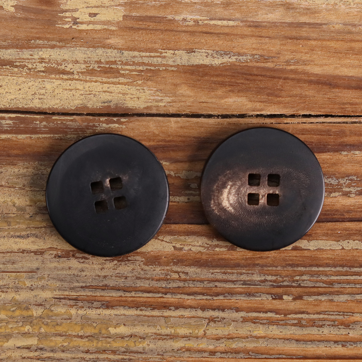 6 pezzi bottoni per abito primavera proprietà vero corno foro quadrato marrone scuro lucido opaco giacca cappotto accessori per cucire soprabito lavorato a maglia