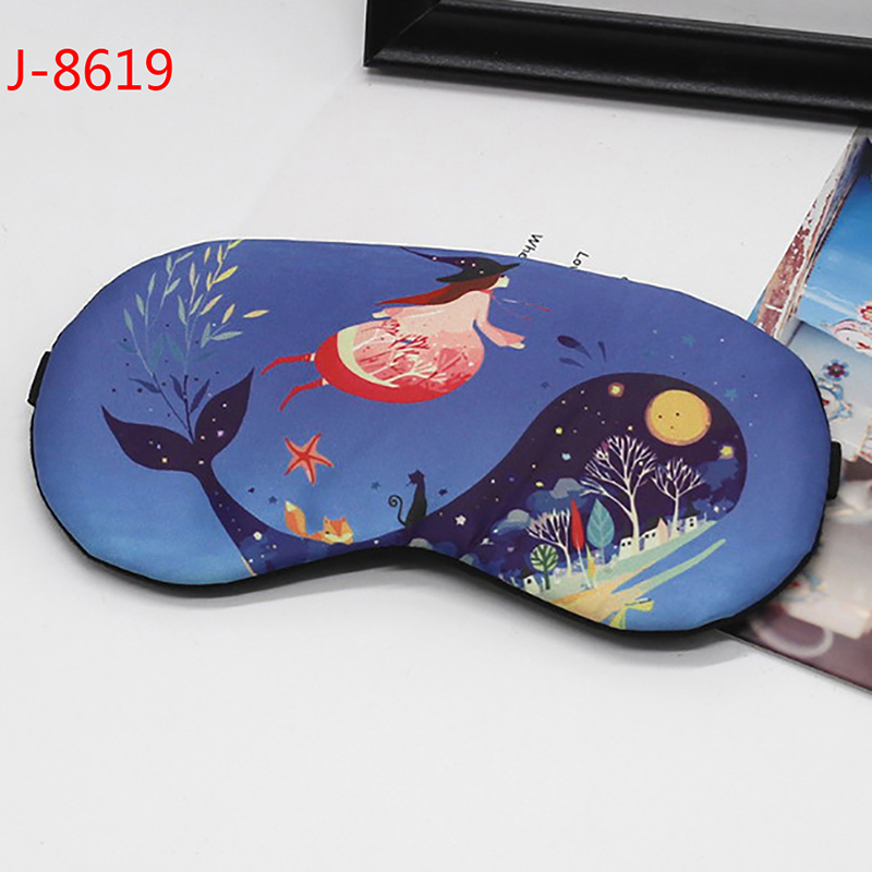 1pc masque de couchage de bande dessinée pour le voyage des yeux Relax aide au sommeil: 19